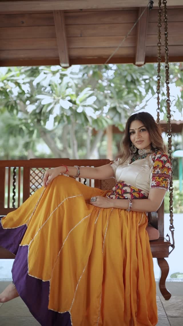 Gulmohar Chanderi Anarkali 3-Piece Suit Set