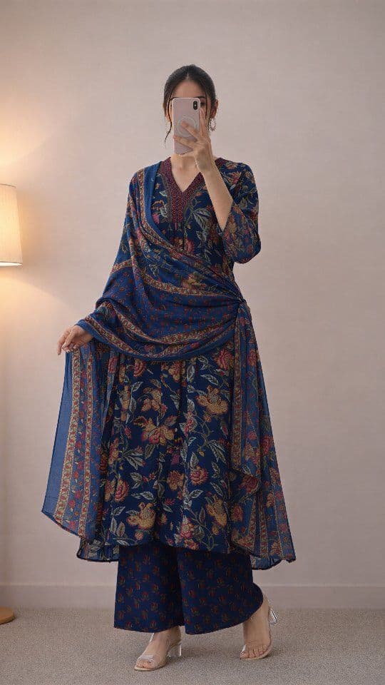 Printed Straight Kurta Comfort Pant Set
