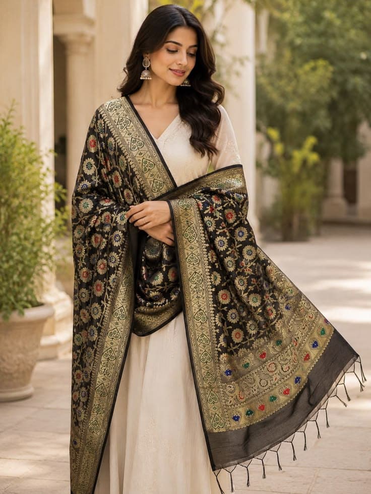 Traditional Leheriya Bandhani Dupatta