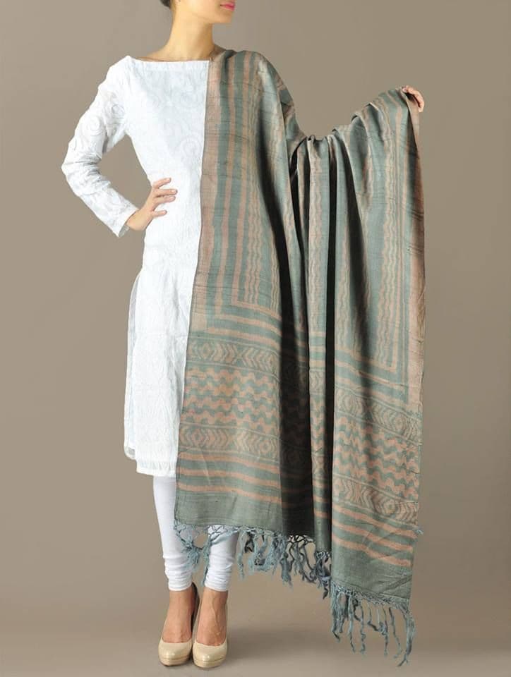 Sheer Organza Embroidered Floral Dupatta